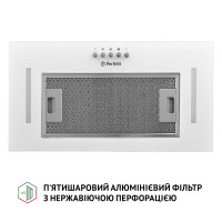 Вытяжка полновстраиваемая Perfelli BI 5684 WH 1000 LED
