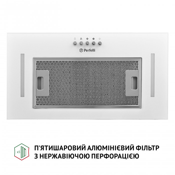 Витяжка повновбудована Perfelli BI 5684 WH 1000 LED