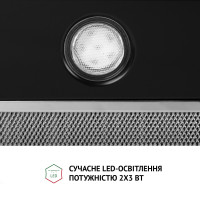 Вытяжка полновстраиваемая Perfelli BI 6512 A 1000 BL LED