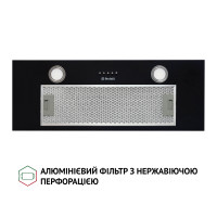 Вытяжка полновстраиваемая Perfelli BI 7652 BL 1000 LED