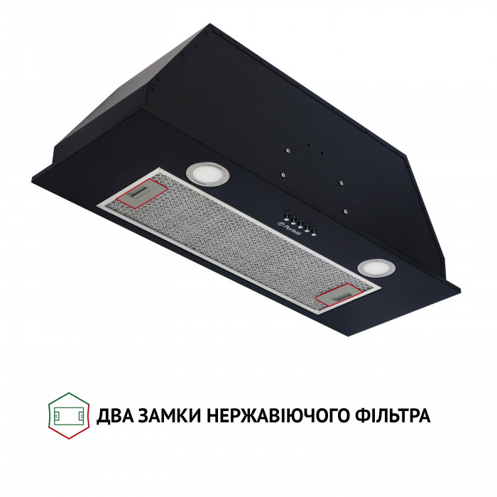 Витяжка повновбудована Perfelli BI 7652 BL 1000 LED