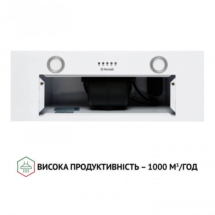 Витяжка повновбудована Perfelli BI 7652 WH 1000 LED