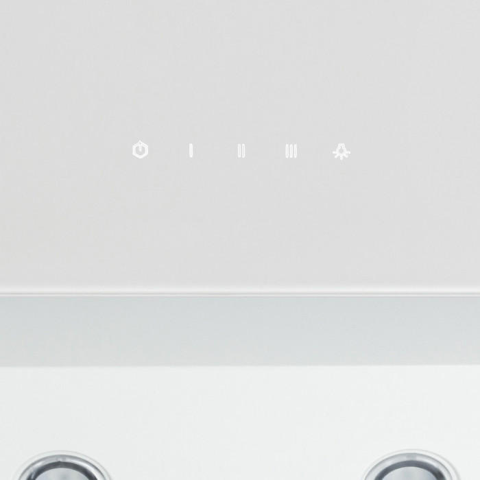 Витяжка декоративна похила Perfelli DNS 6422 D 850 WH LED