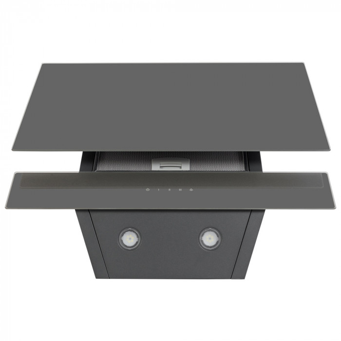 Витяжка декоративна похила Perfelli DNS 6452 D 850 GR LED