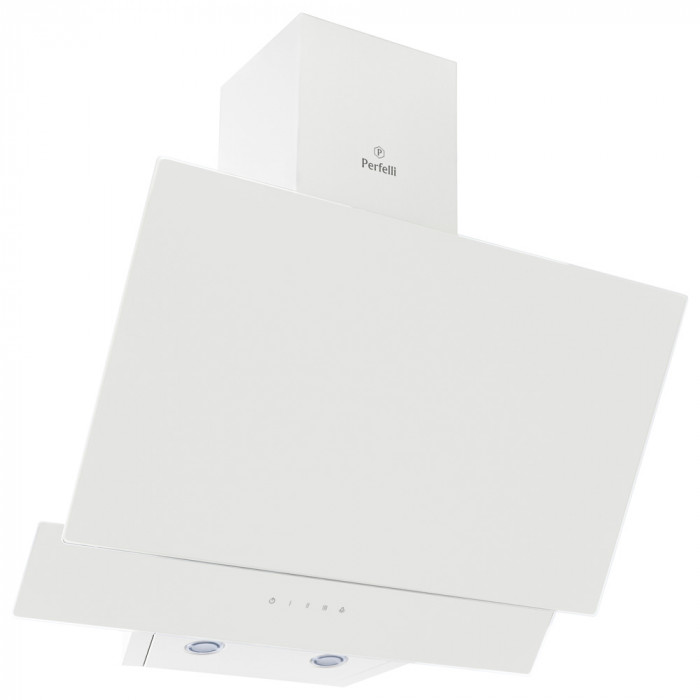 Вытяжка декоративная наклонная Perfelli DNS 6452 D 850 WH LED