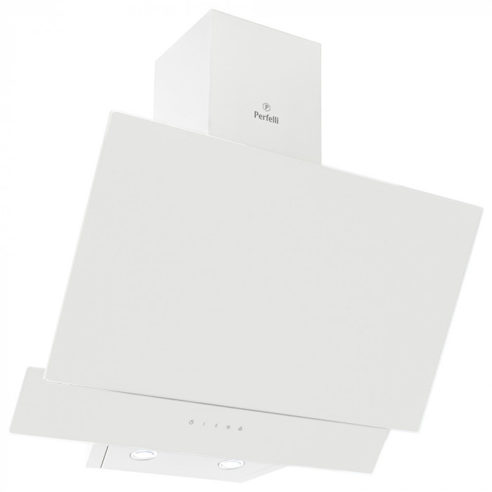 Вытяжка декоративная наклонная Perfelli DNS 6452 D 850 WH LED