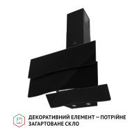 Вытяжка декоративная наклонная Perfelli DNS 6482 D 850 BL LED