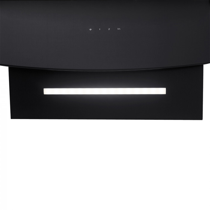 Вытяжка декоративная наклонная Perfelli DNS 67113 B 1100 BL LED Strip