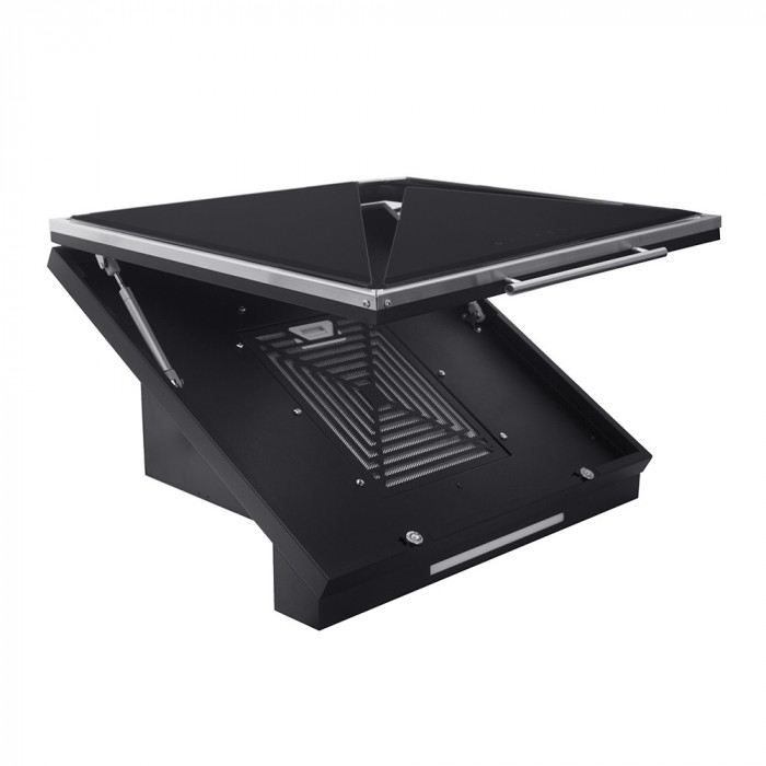 Вытяжка декоративная наклонная Perfelli DNS 67143 B 1100 BL LED Strip