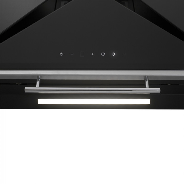 Вытяжка декоративная наклонная Perfelli DNS 67143 B 1100 BL LED Strip