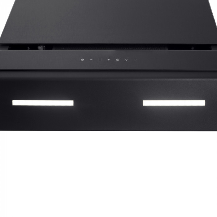 Витяжка декоративна похила Perfelli DNS 9723 B 1100 BL LED Strip