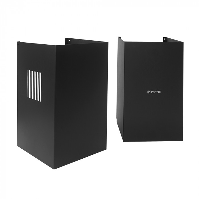 Витяжка декоративна похила Perfelli DNS 9753 B 1100 WH/BL LED Strip