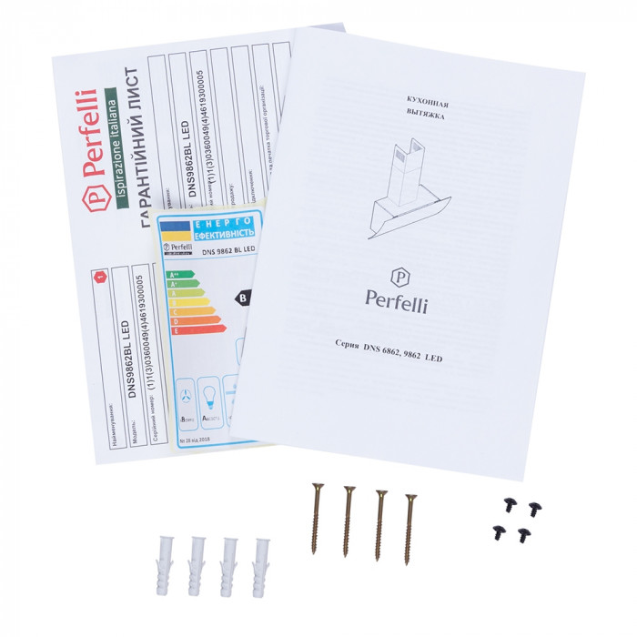 Витяжка декоративна похила Perfelli DNS 9862 BL LED