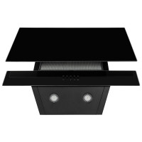 Витяжка декоративна похила Perfelli DN 6452 D 850 BL LED