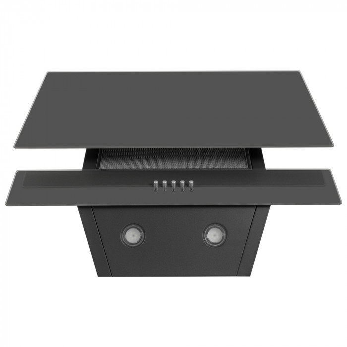 Витяжка декоративна похила Perfelli DN 6452 D 850 GR LED