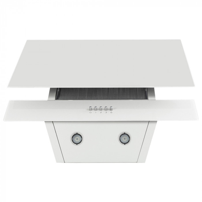 Витяжка декоративна похила Perfelli DN 6452 D 850 WH LED