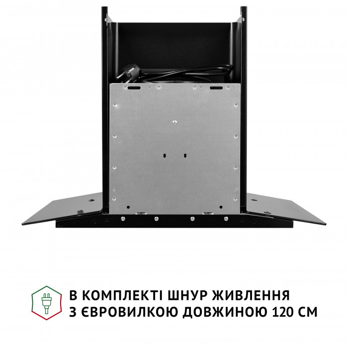Витяжка декоративна зі склом Perfelli GRASSI 6PWB NERO