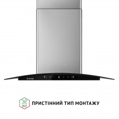 Декоративная вытяжка со стеклом Perfelli GRASSI 6PWX INOX