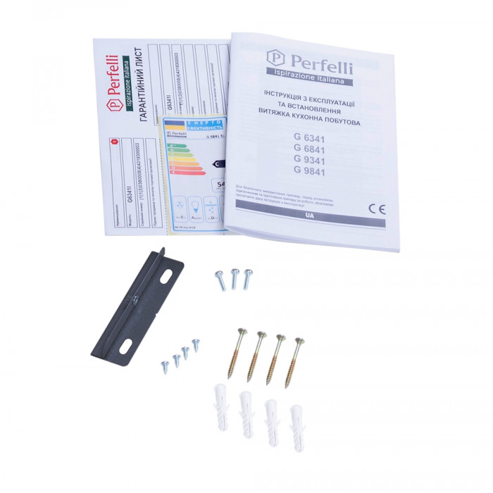 Витяжка декоративна зі склом Perfelli G 6841 BL