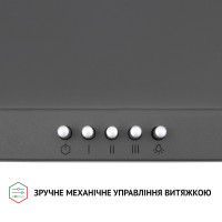 Витяжка купольна Perfelli K 5202 SG 700 LED