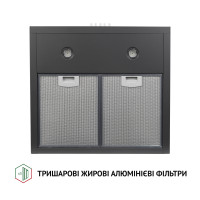 Витяжка купольна Perfelli K 5202 SG 700 LED