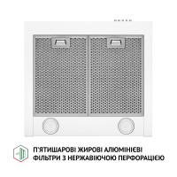 Вытяжка купольная Perfelli K 5210 WH 700 LED
