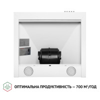 Вытяжка купольная Perfelli K 5210 WH 700 LED