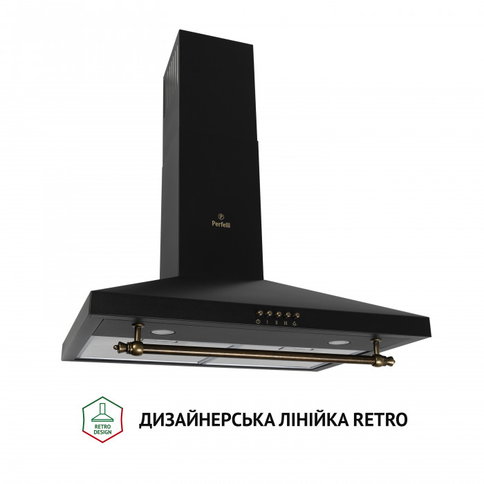 Витяжка купольна Perfelli K 62320 BL 700 LED Retro