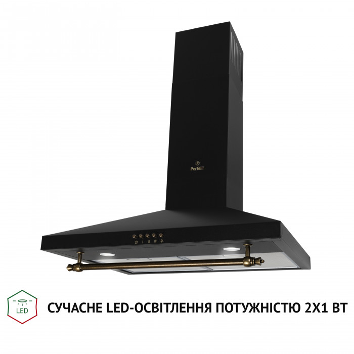 Витяжка купольна Perfelli K 62320 BL 700 LED Retro