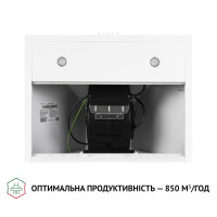 Вытяжка купольная Perfelli K 6402 WH 850 LED