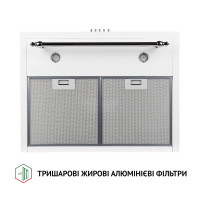 Витяжка купольна Perfelli K 6432 WH 850 LED RETRO