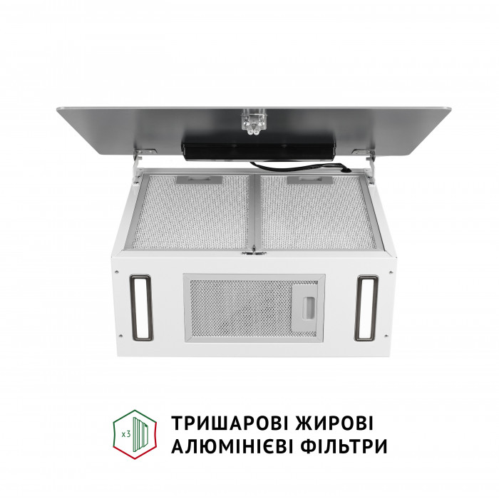 Витяжка декоративна похила Perfelli PIANO BIANCA