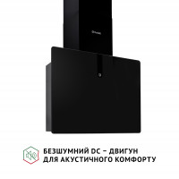 Витяжка декоративна похила Perfelli PIANO NERO