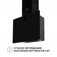 Витяжка декоративна похила Perfelli PIANO NERO