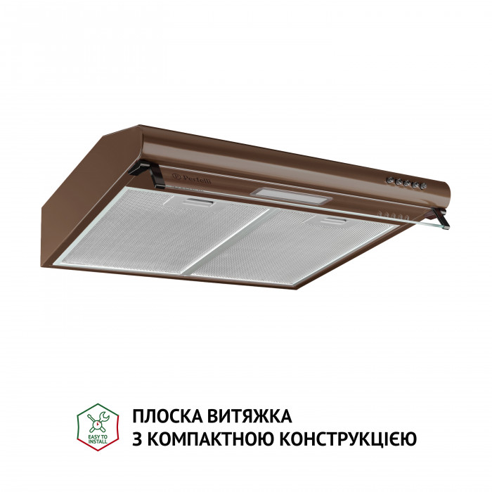 Вытяжка плоская Perfelli PL 5144 Dark BR LED