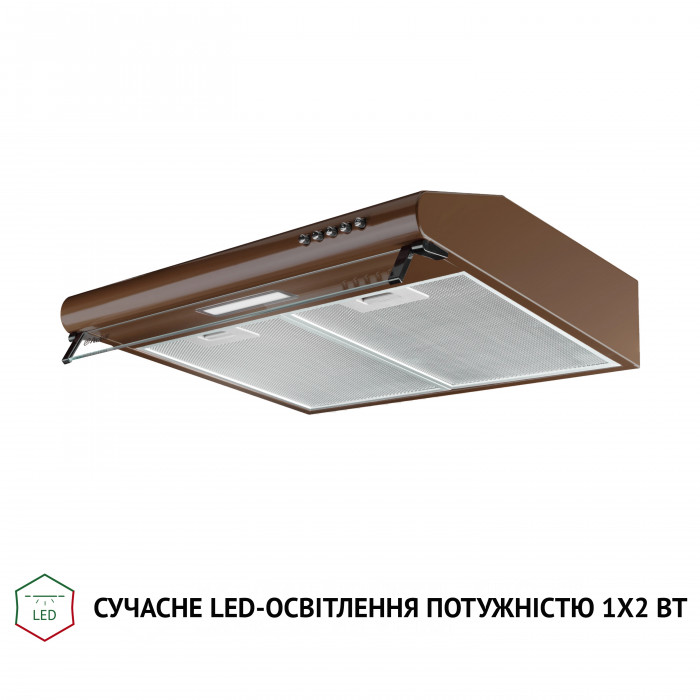 Вытяжка плоская Perfelli PL 5144 Dark BR LED