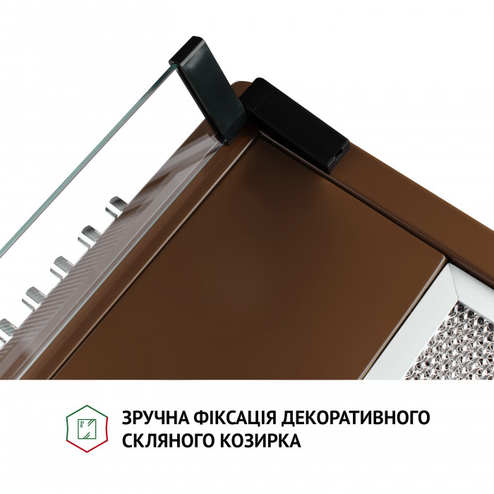 Вытяжка плоская Perfelli PL 5144 Dark BR LED