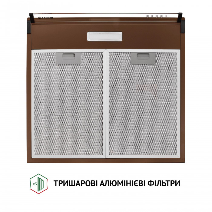 Вытяжка плоская Perfelli PL 5144 Dark BR LED