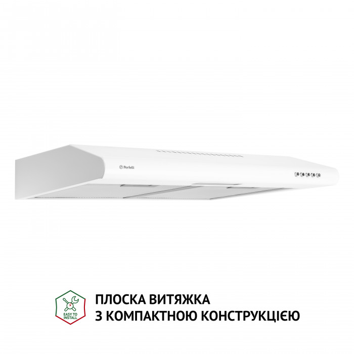 Витяжка плоска Perfelli PL 6124 WH LED