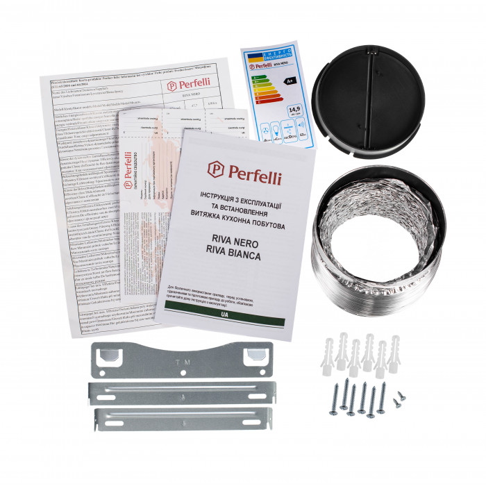 Витяжка декоративна похила Perfelli RIVA NERO