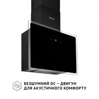 Витяжка декоративна похила Perfelli RIVA NERO