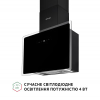 Витяжка декоративна похила Perfelli RIVA NERO