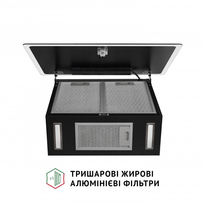 Витяжка декоративна похила Perfelli RIVA NERO