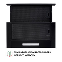 Витяжка телескопічна Perfelli TL 5316 BL 700 LED