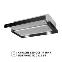 Витяжка телескопічна Perfelli TL 602 BL LED