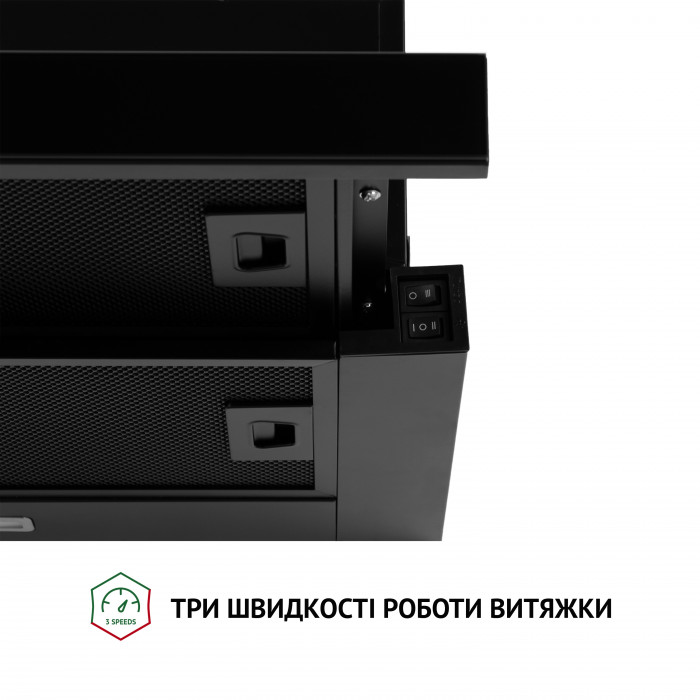 Вытяжка телескопическая Perfelli TL 6333 BL 700 LED GLASS