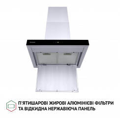 Декоративная вытяжка Т-образная Perfelli TS 6635 I/BL 1000 LED