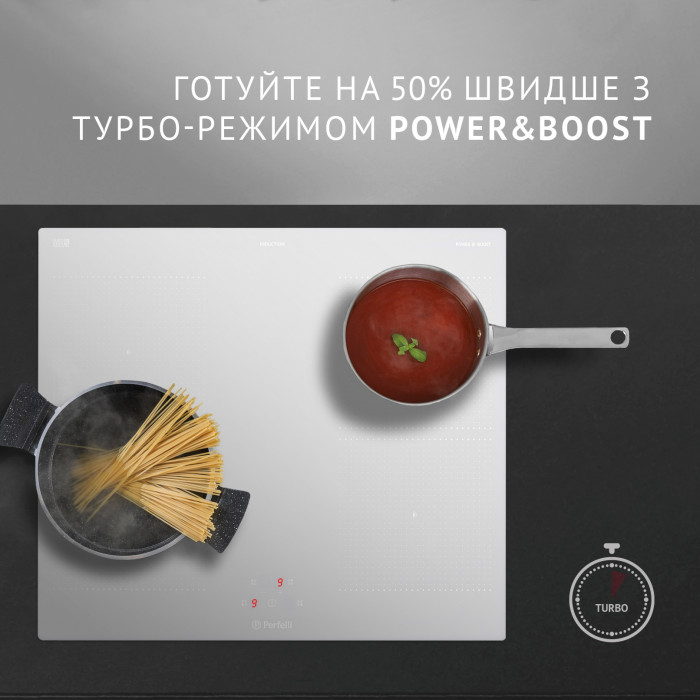 Поверхня індукційна Perfelli HI 674 WH