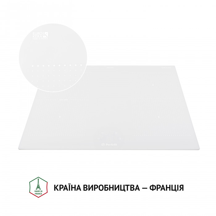 Поверхня індукційна Perfelli HI 674 WH