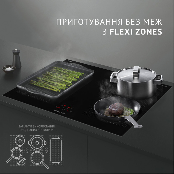 Поверхня індукційна Perfelli HI 684 BL